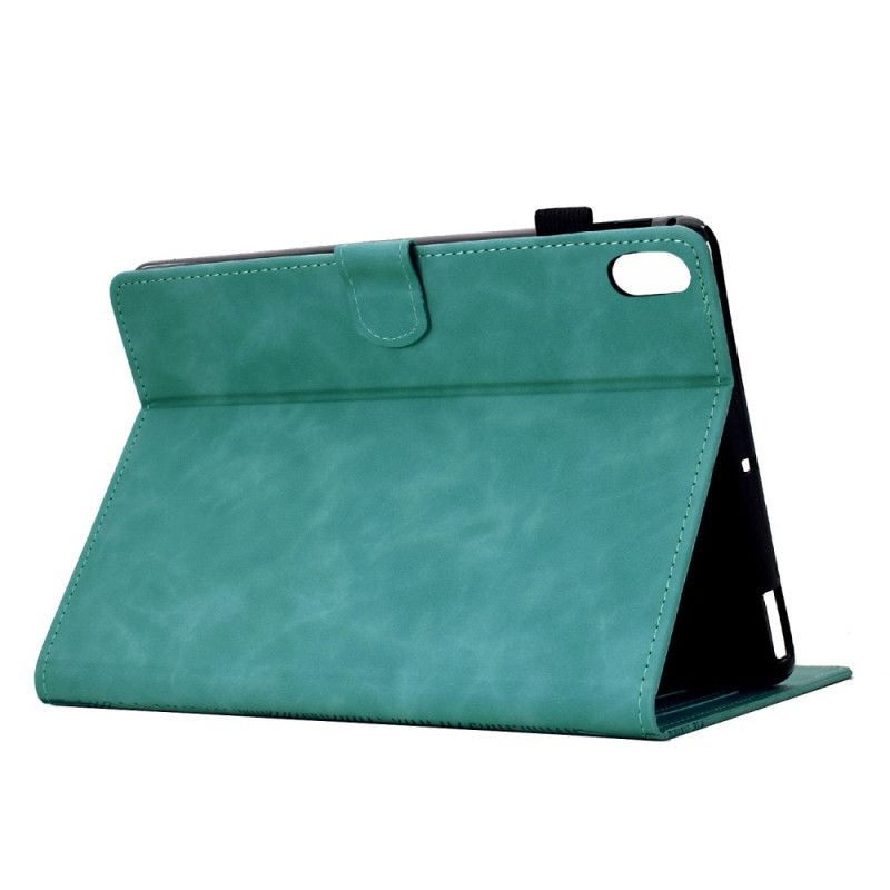 Flip Cover Samsung Galaxy Tab S11 Kattemotiv Med Ruskindseffekt