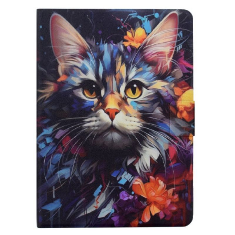 Flip Cover Samsung Galaxy Tab S11 Kunstnerisk Kat