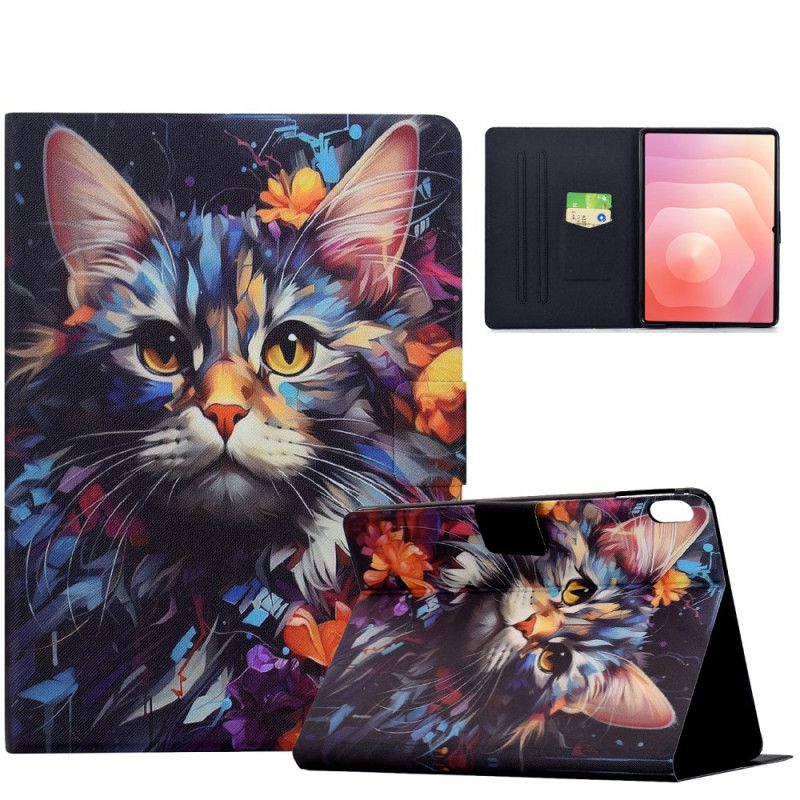 Flip Cover Samsung Galaxy Tab S11 Kunstnerisk Kat