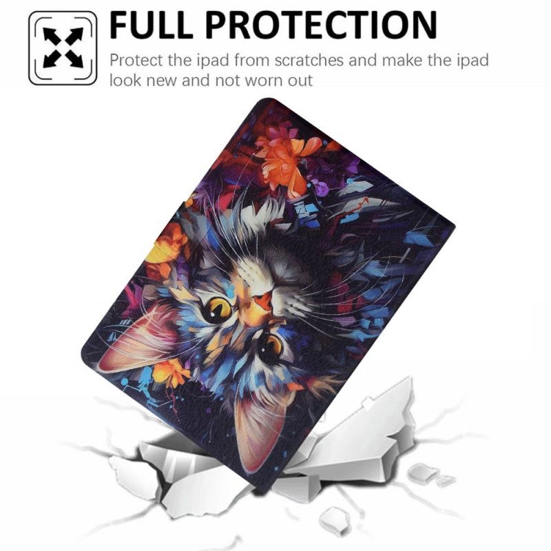 Flip Cover Samsung Galaxy Tab S11 Kunstnerisk Kat