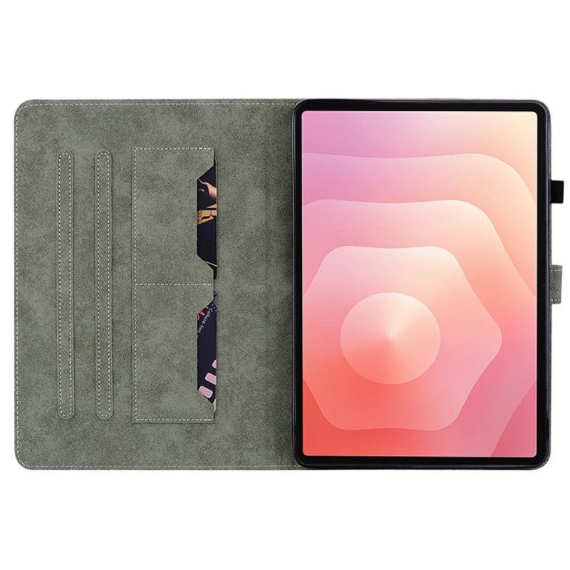 Flip Cover Samsung Galaxy Tab S11 Vintage Ruskindseffekt