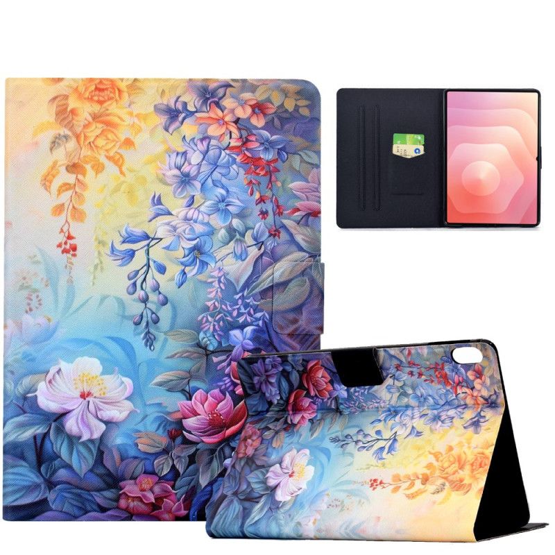 Flip Cover Til Samsung Galaxy Tab S11 Blomstermaleri