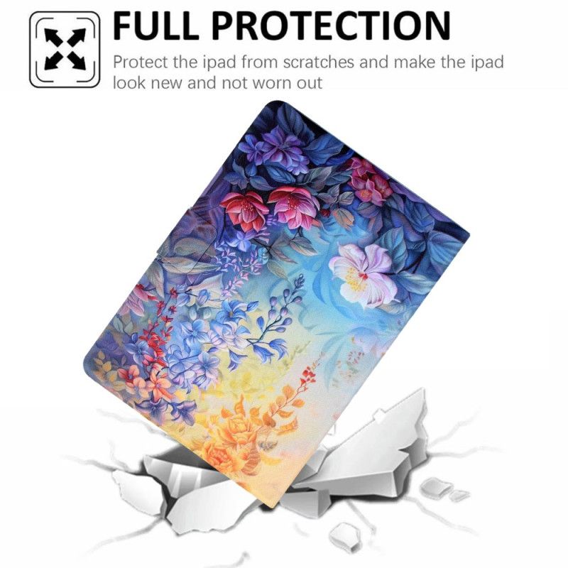 Flip Cover Til Samsung Galaxy Tab S11 Blomstermaleri