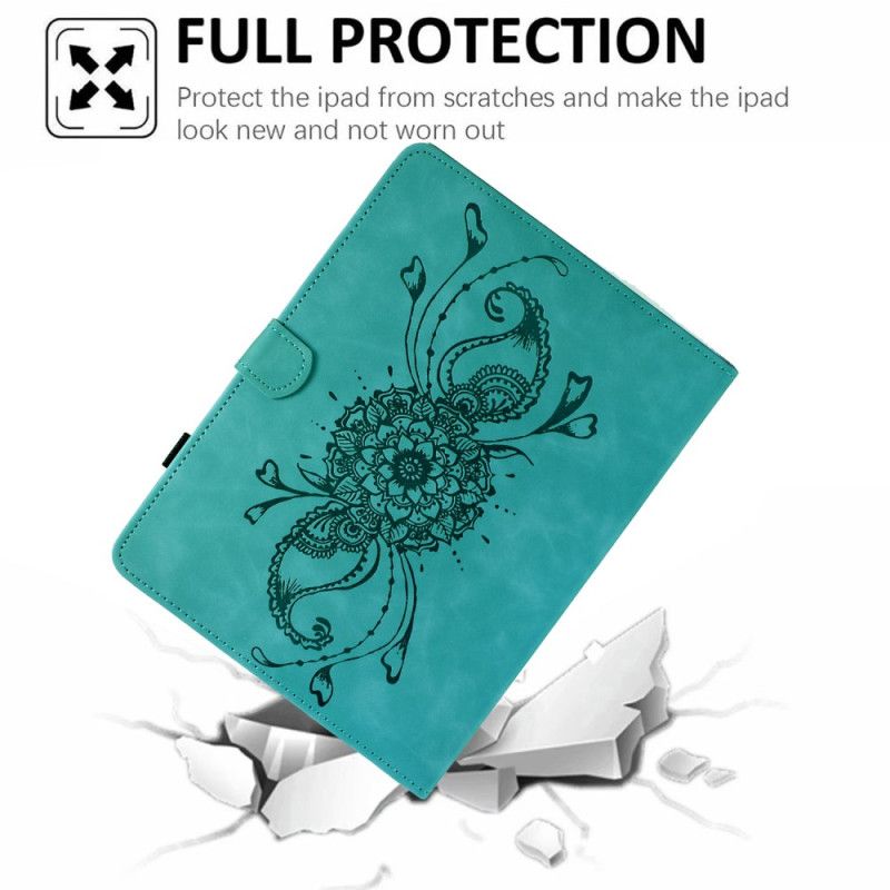 Flip Cover Til Samsung Galaxy Tab S11 Mandala Med Ruskindseffekt