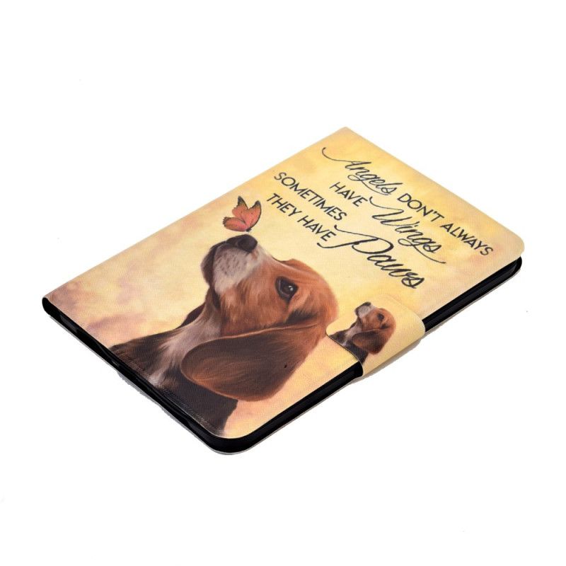 Læder Cover Samsung Galaxy Tab S11 Hund Og Sommerfugl