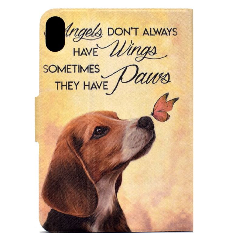 Læder Cover Samsung Galaxy Tab S11 Hund Og Sommerfugl