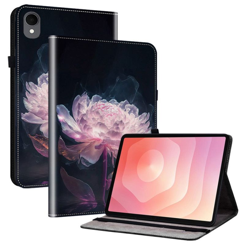 Læder Cover Samsung Galaxy Tab S11 Telefon Etui Lilla Pæon