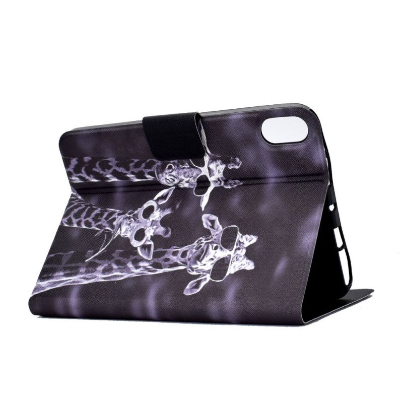 Læder Cover Samsung Galaxy Tab S11 Telefon Etui Tre Giraffer