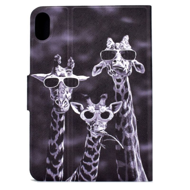 Læder Cover Samsung Galaxy Tab S11 Telefon Etui Tre Giraffer