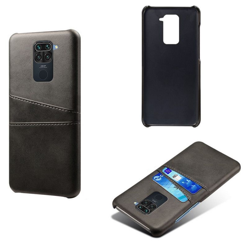 Cover for Xiaomi Redmi Note 9 Sort Dobbelt Ksq Kortholder
