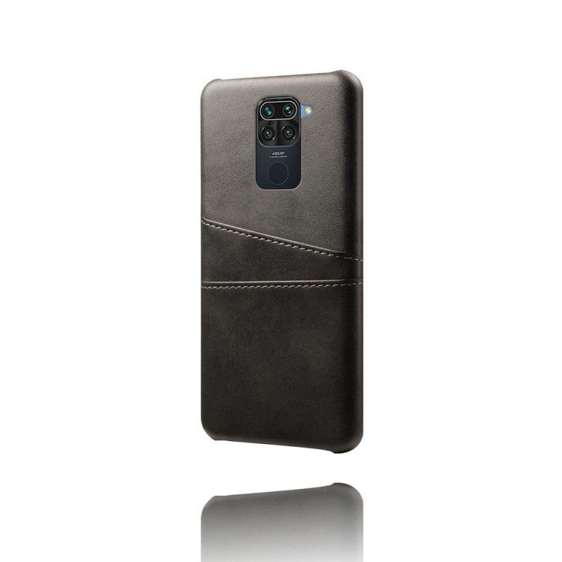 Cover for Xiaomi Redmi Note 9 Sort Dobbelt Ksq Kortholder
