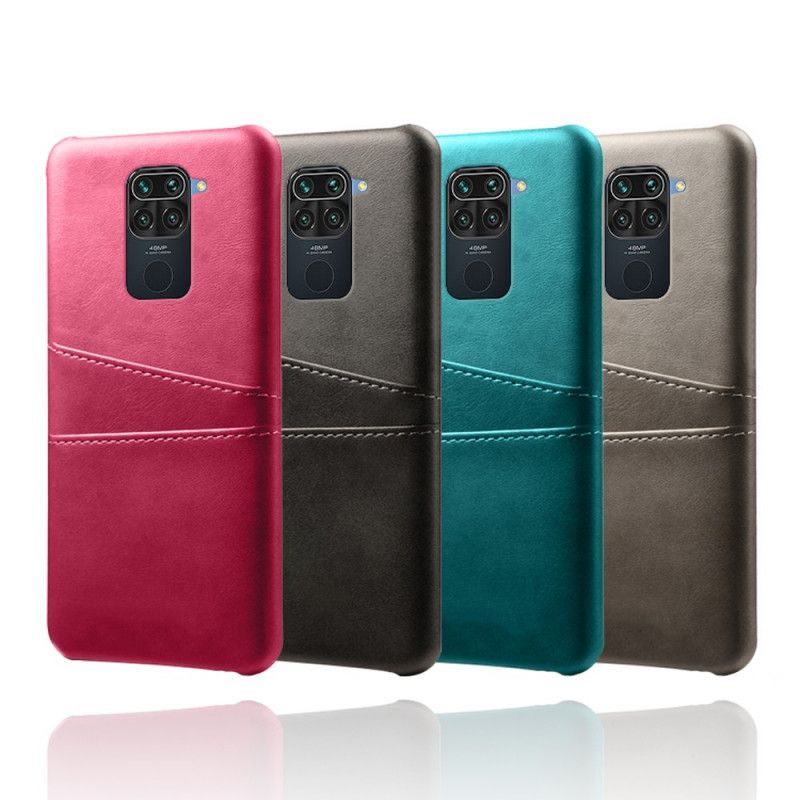 Cover for Xiaomi Redmi Note 9 Sort Dobbelt Ksq Kortholder