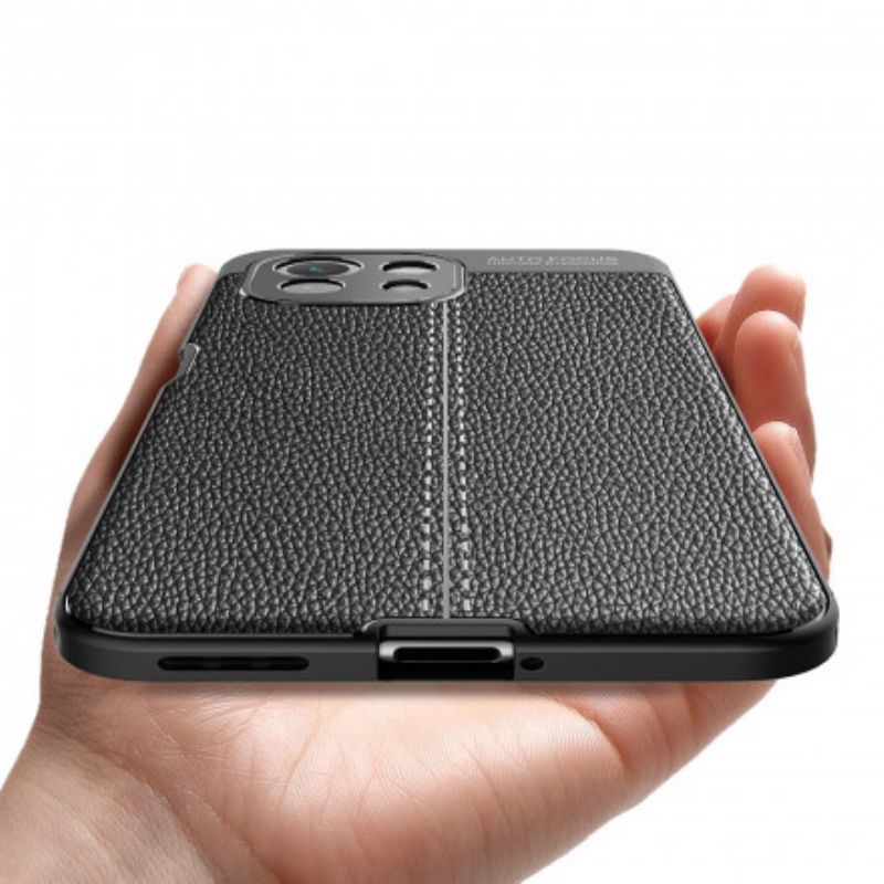 Cover Xiaomi Mi 11 Lite 5g Ne / Mi 11 Lite 4g / 5g Telefon Etui Double Line Litchi-lædereffekt