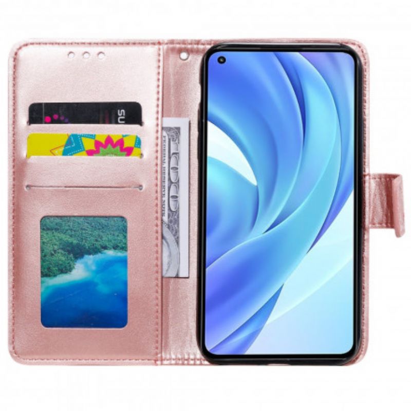 Flip Cover Til Xiaomi Mi 11 Lite 5g Ne / Mi 11 Lite 4g / 5g Mandala Søn