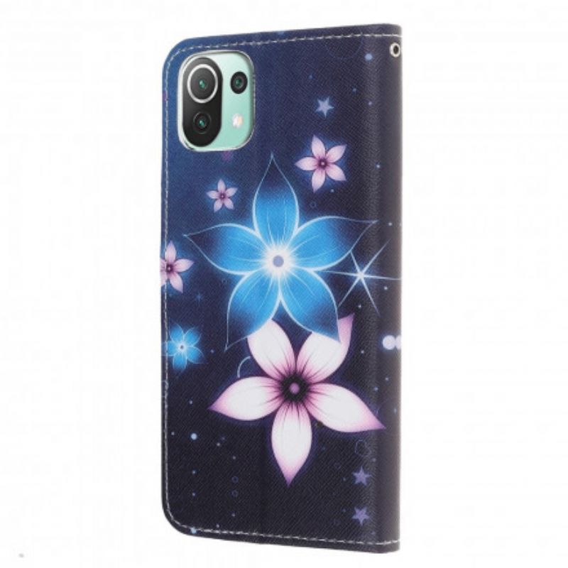 Flip Cover Xiaomi Mi 11 Lite 5g Ne / Mi 11 Lite 4g / 5g Blomster