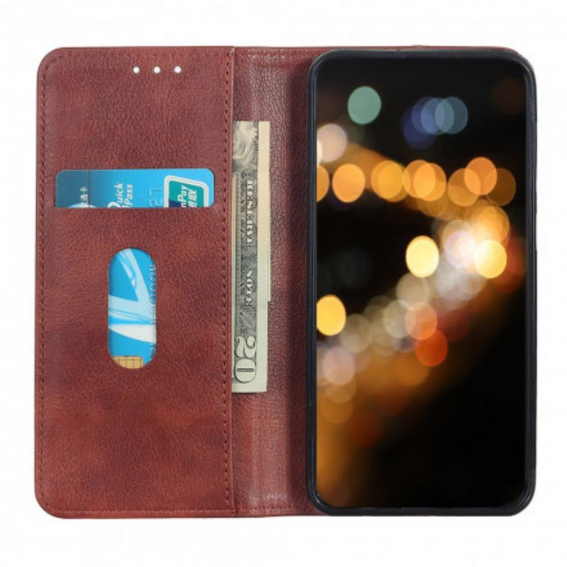 Flip Cover Xiaomi Mi 11 Lite 5g Ne / Mi 11 Lite 4g / 5g Elegance Split Litchi-læder