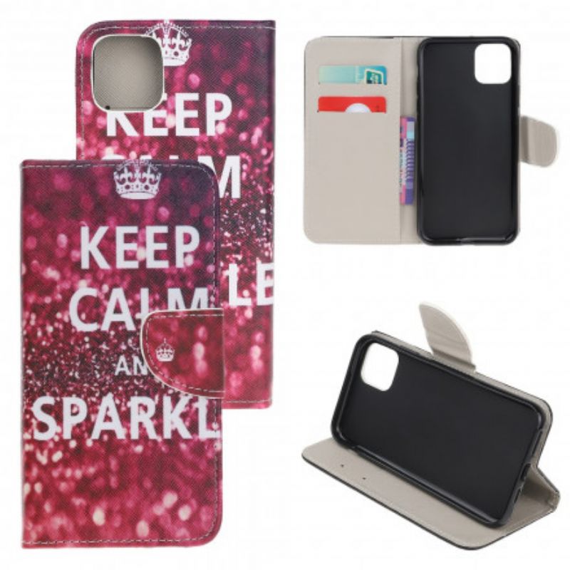 Læder Cover Xiaomi Mi 11 Lite 5g Ne / Mi 11 Lite 4g / 5g Telefon Etui Hold Dig Rolig