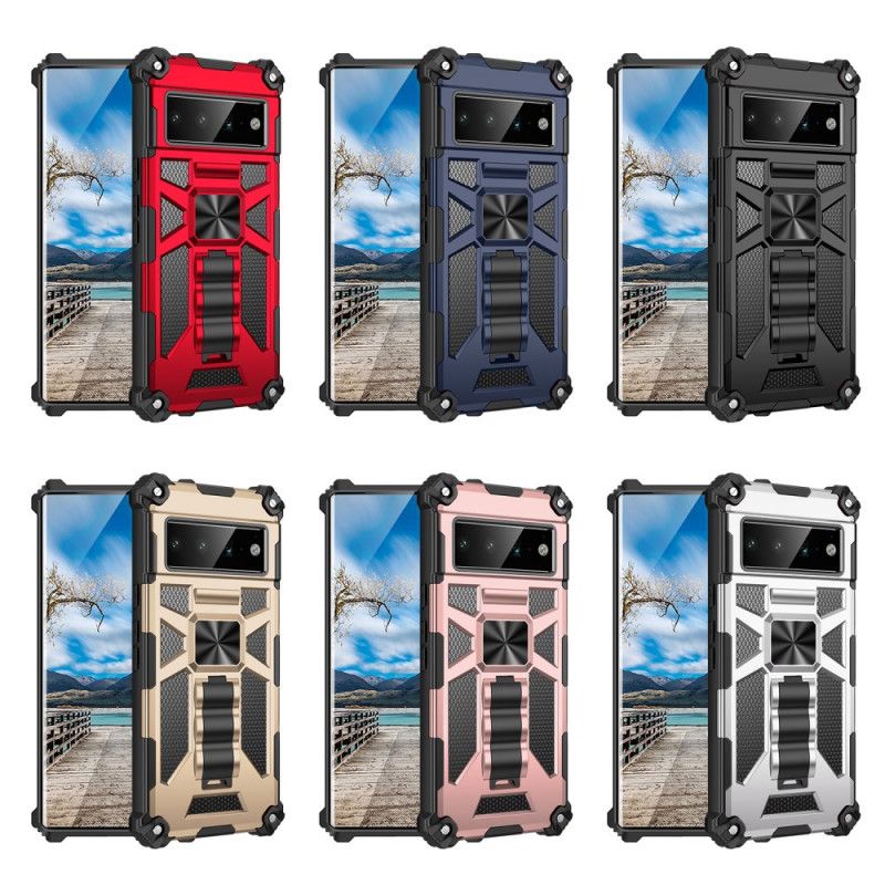 Cover Google Pixel 6 Pro Bicolor Aftagelig Støtte