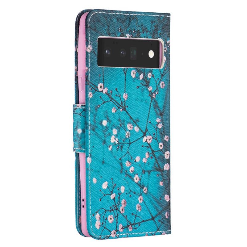 Flip Cover Google Pixel 6 Pro Blomstrende Trægren