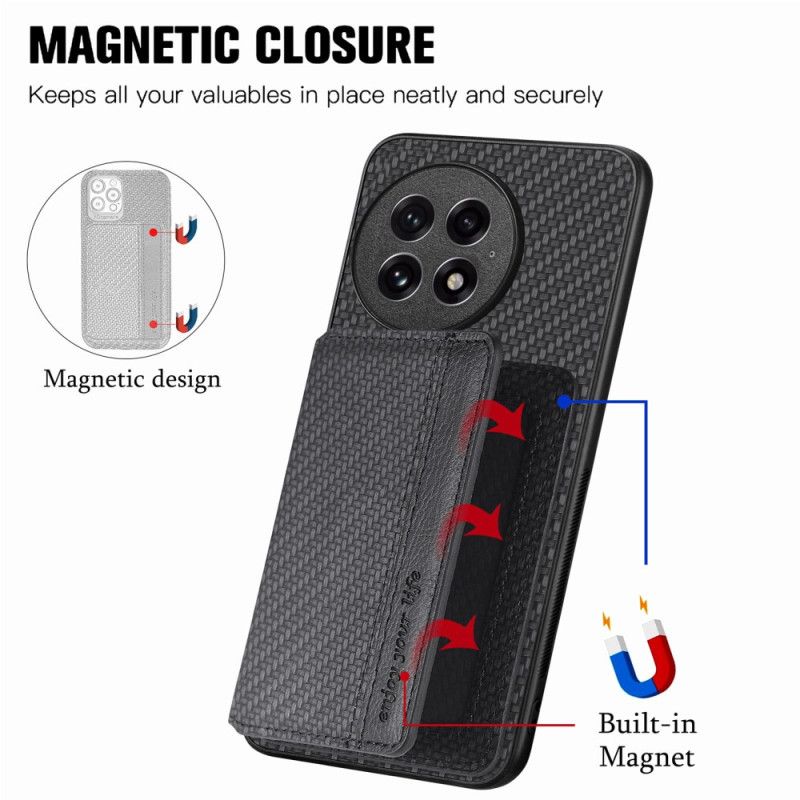 Cover Oneplus 13 Magnetisk Kortholder I Kulfiber
