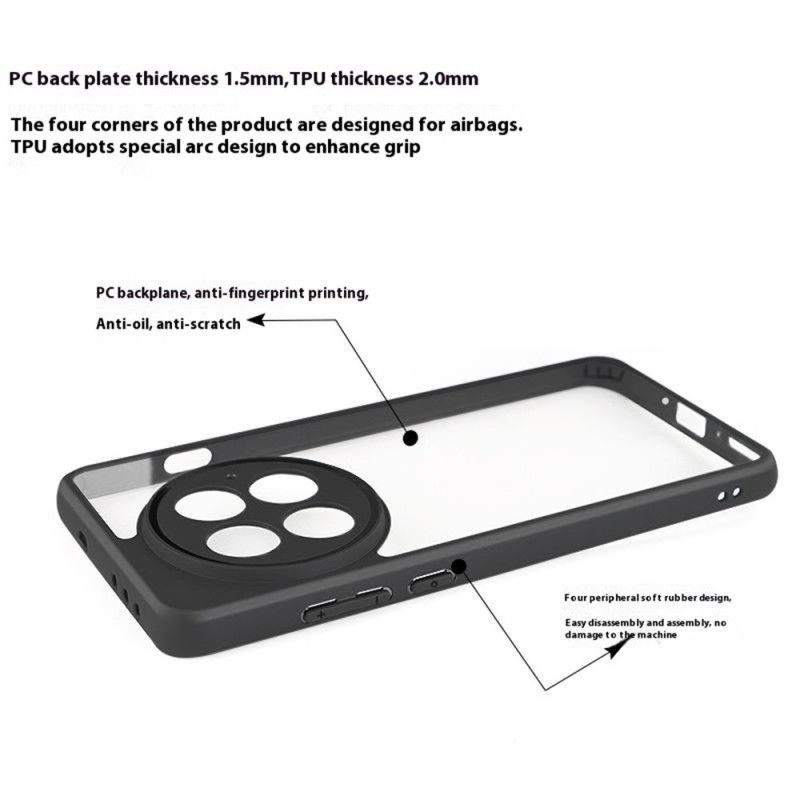 Cover Oneplus 13 Telefon Etui Hybrid Sort Kant