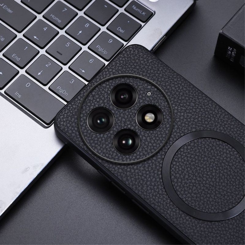 Cover Til Oneplus 13 Tekstureret Kunstlæder Kompatibel Magsafe