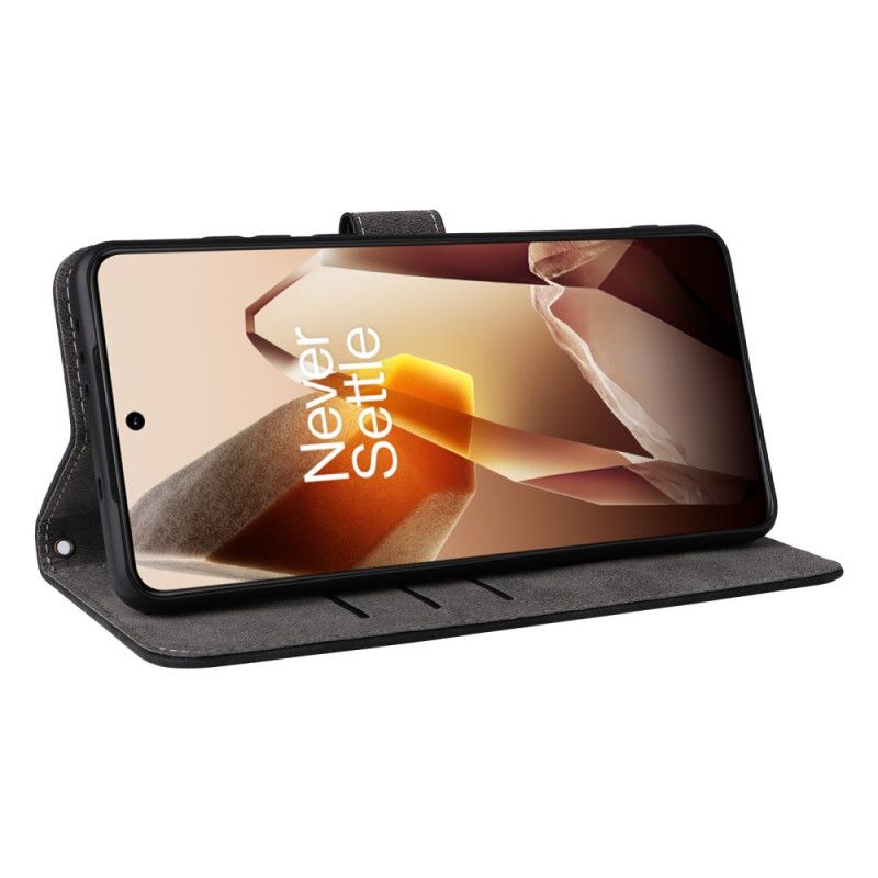 Flip Cover Oneplus 13 Ruskindseffekt Med Rfid-beskyttelse