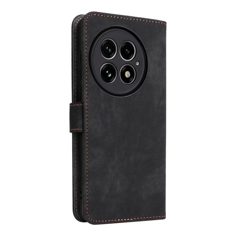 Flip Cover Oneplus 13 Ruskindseffekt Med Rfid-beskyttelse