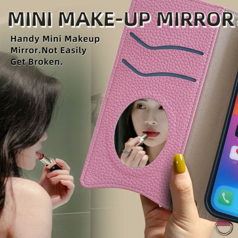 Flip Cover Oneplus 13 Tofarvet Pung Med Kæde