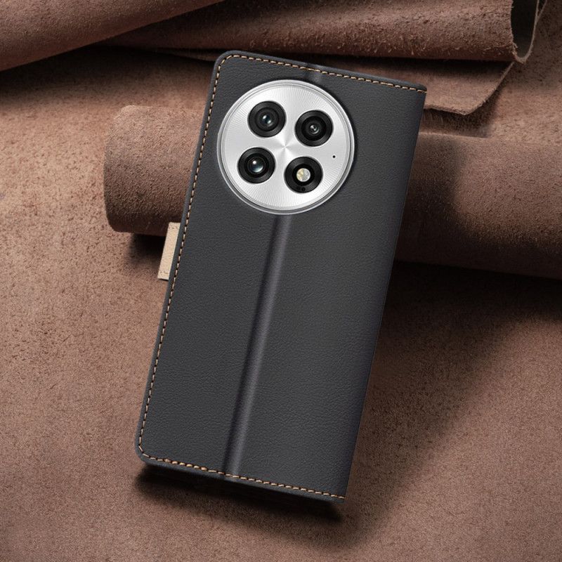 Læder Cover Oneplus 13 Telefon Etui Tofarvet Med Rfid-blokering Binfen Color