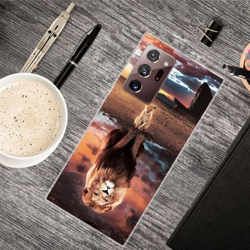 Cover for Samsung Galaxy Note 20 Ultra Løveunge Drøm