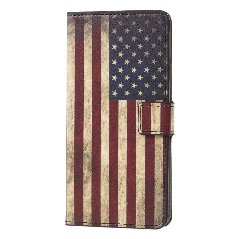 Flip Cover Læder for Huawei Mate 20 Lite Usa Flag