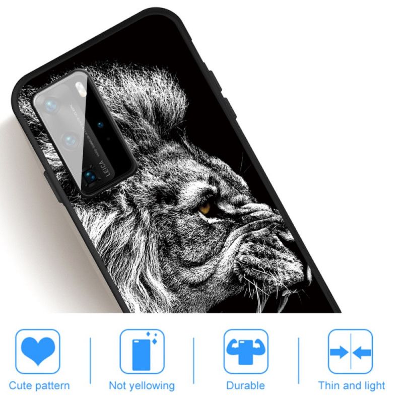 Cover Huawei P40 Hård Løve