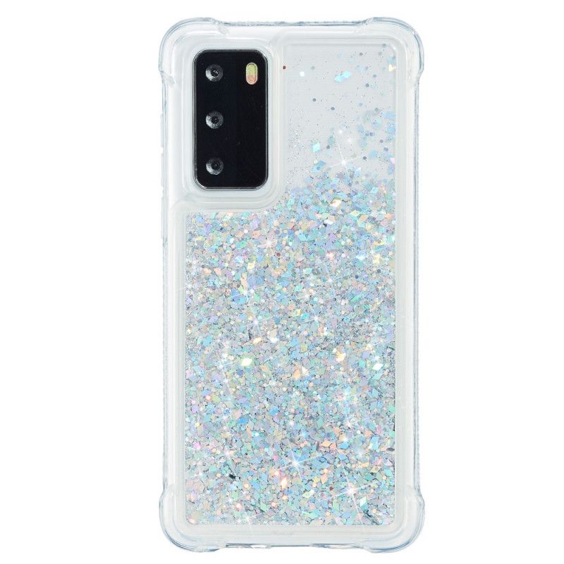 Cover Huawei P40 Magenta Lystglitter