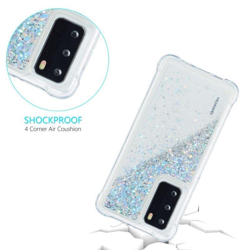 Cover Huawei P40 Magenta Lystglitter