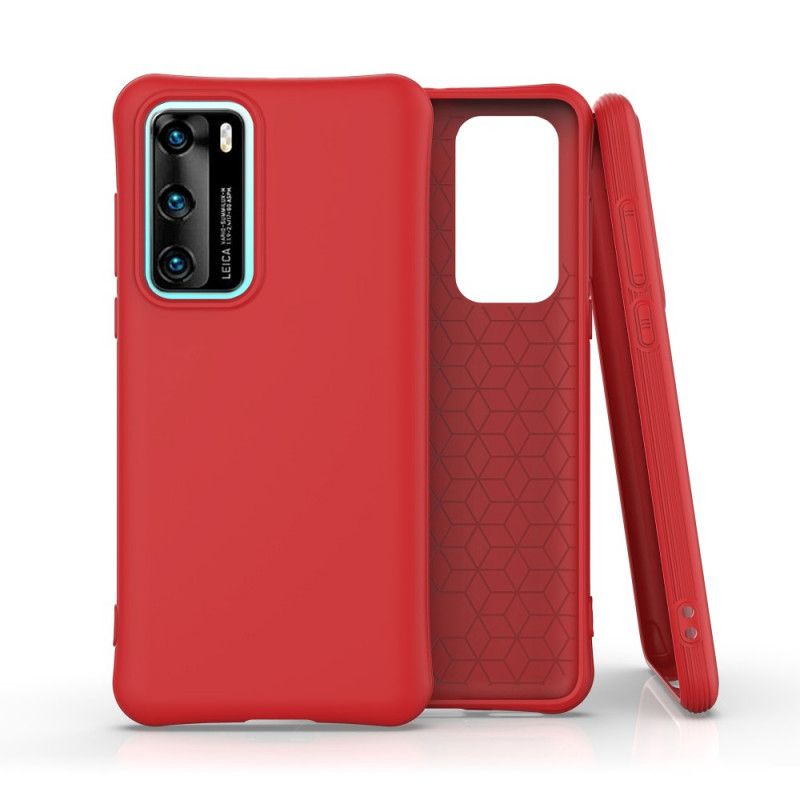 Cover Huawei P40 Sort Fleksibel Mattsilikone