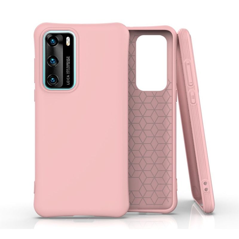 Cover Huawei P40 Sort Fleksibel Mattsilikone