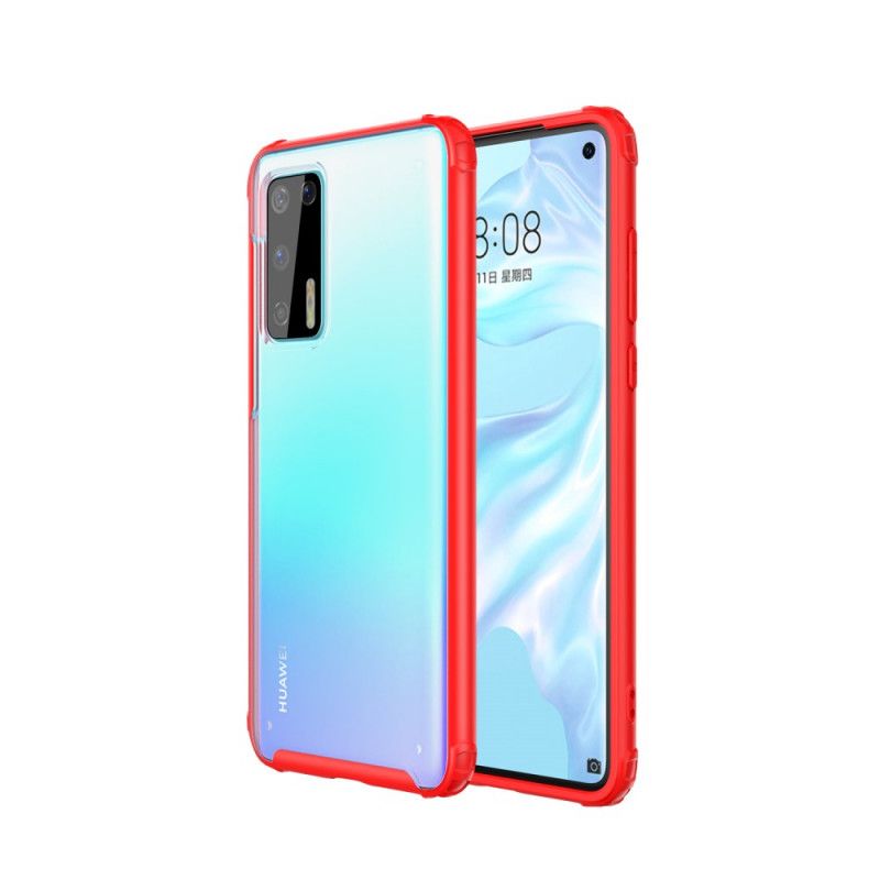Cover Huawei P40 Sort Hybrid Silikonefælgdesign