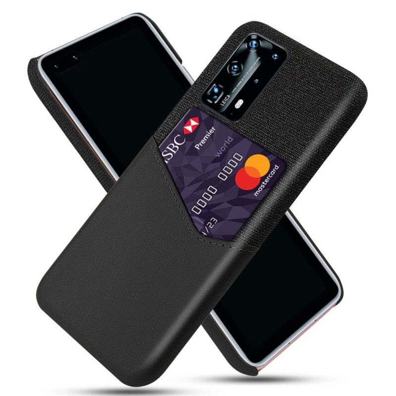 Cover Huawei P40 Sort Ksq Kortholder