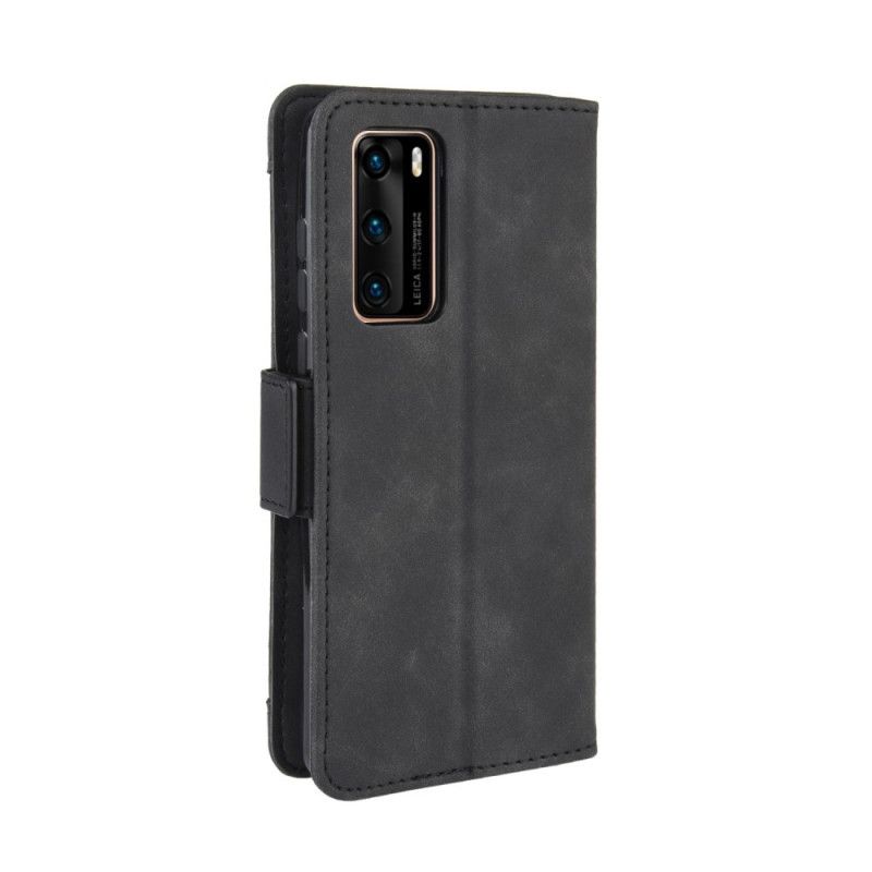 Flip Cover Huawei P40 Sort Førsteklasses Multikort