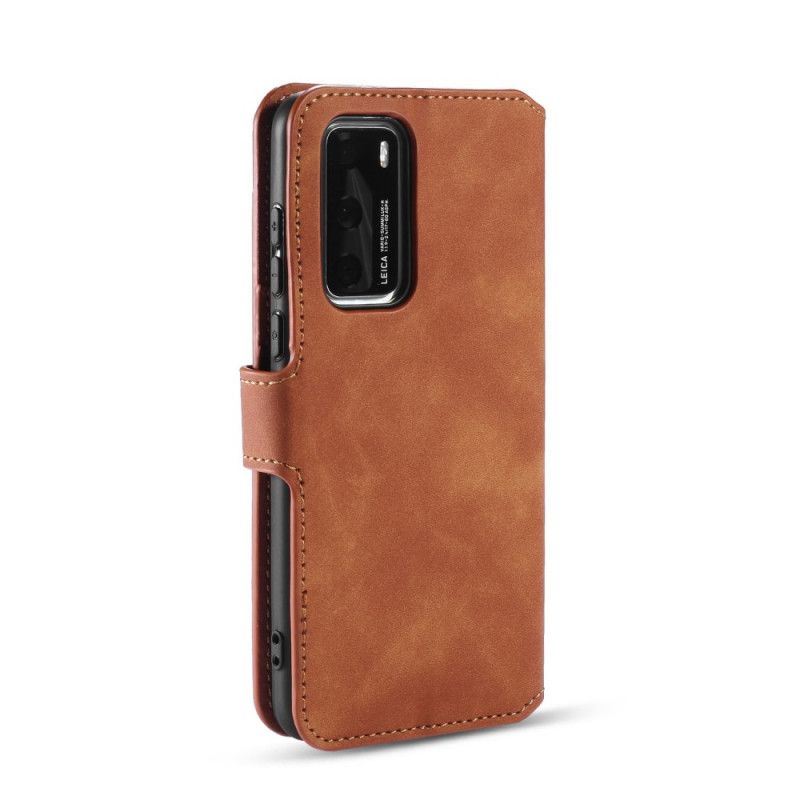 Flip Cover Huawei P40 Sort Retro Dg.Ming