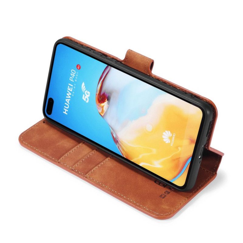 Flip Cover Huawei P40 Sort Retro Dg.Ming