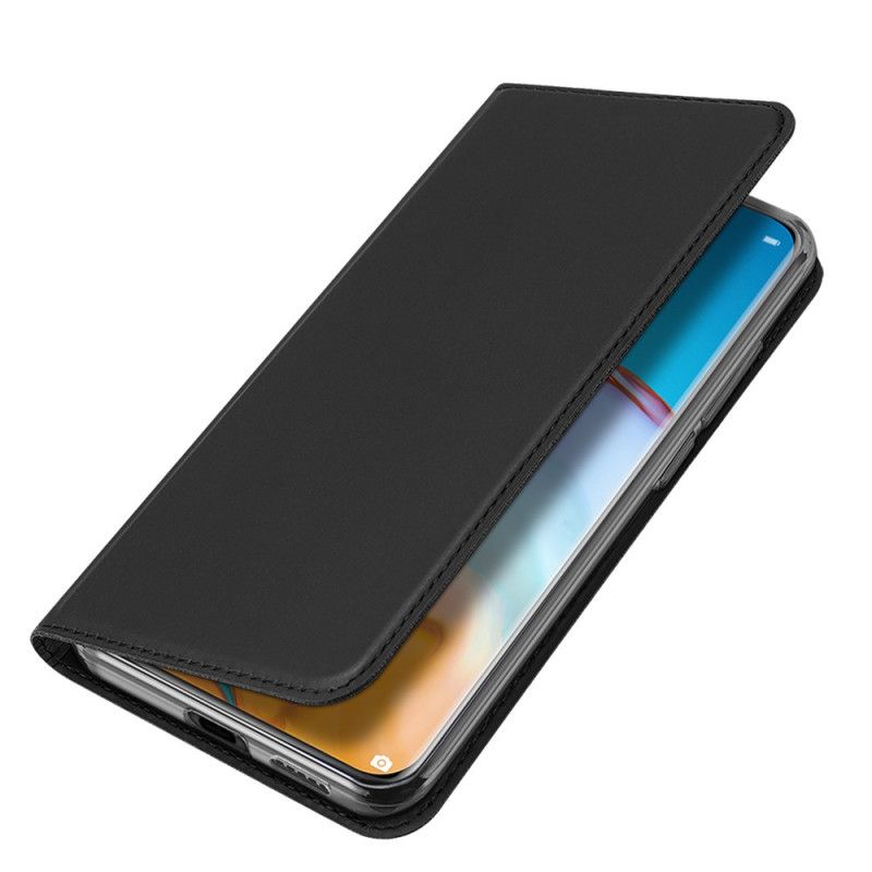 Læder Cover for Huawei P40 Sort Pro Dux Ducis Hud