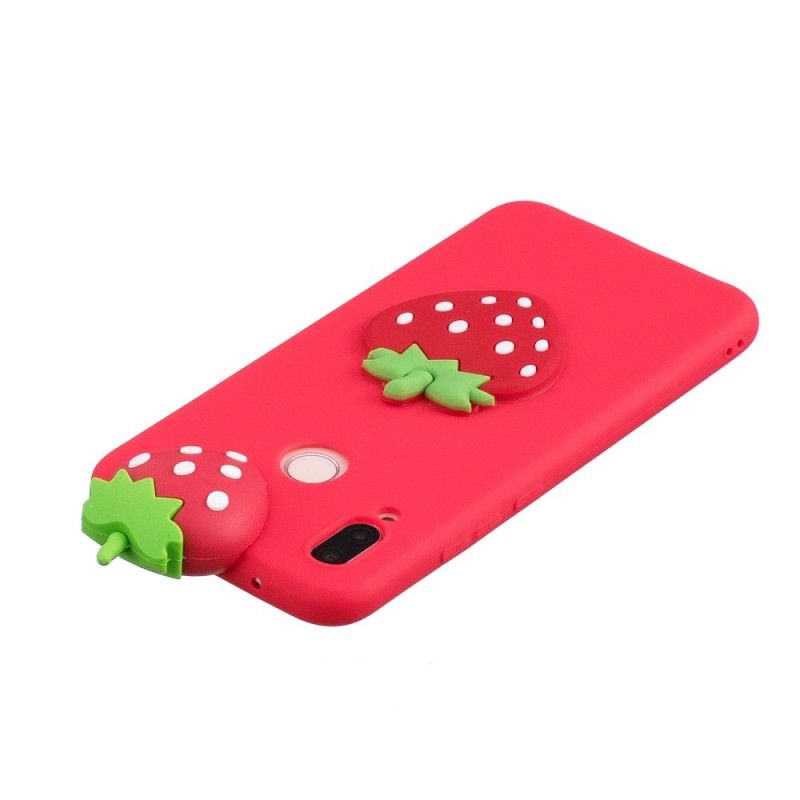 Cover for Huawei P20 Lite 3D Jordbær