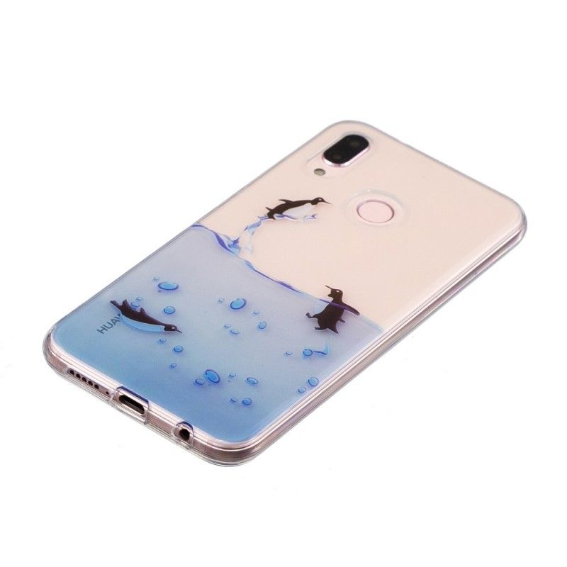 Cover Huawei P20 Lite Gennemsigtigt Pingvinspil