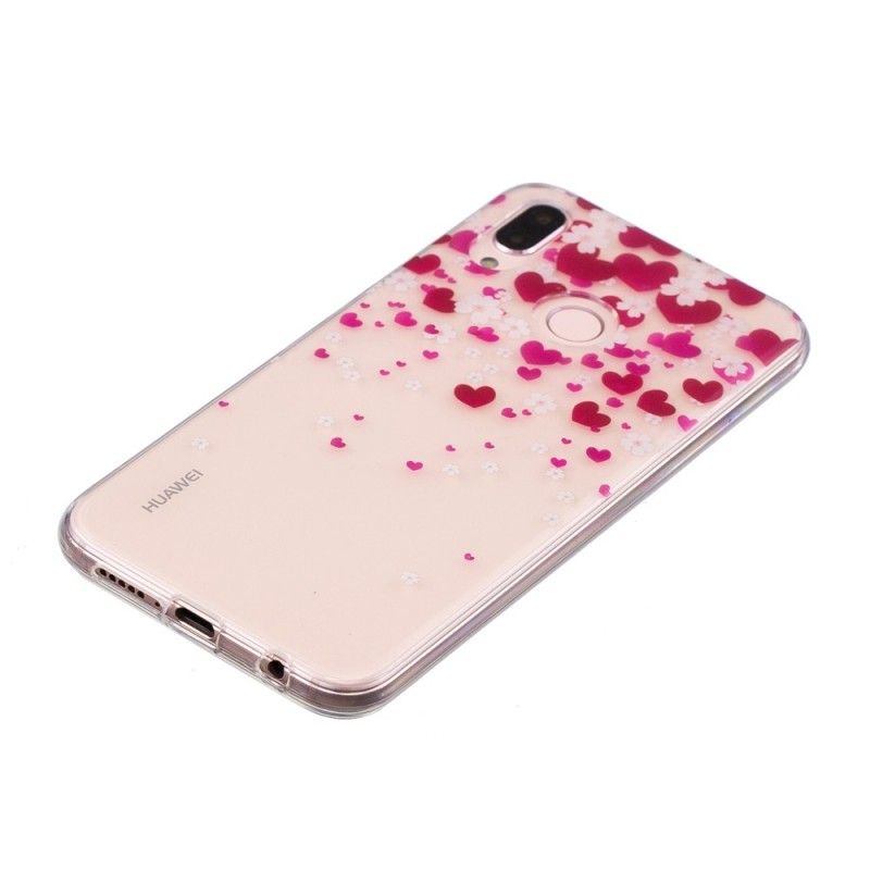Cover Huawei P20 Lite Hjerteregn