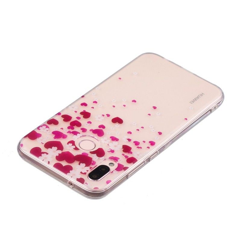 Cover Huawei P20 Lite Hjerteregn