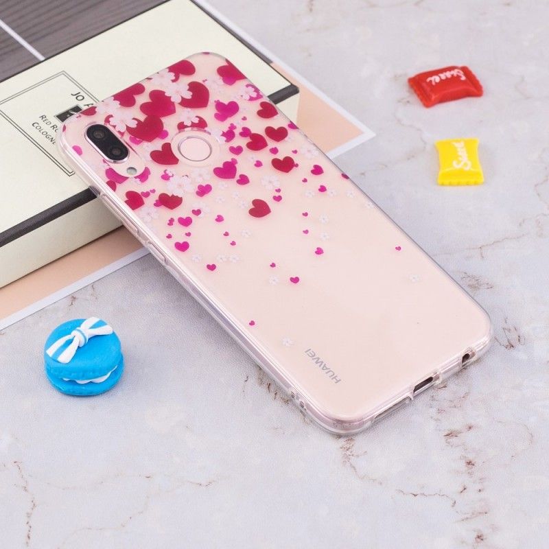 Cover Huawei P20 Lite Hjerteregn
