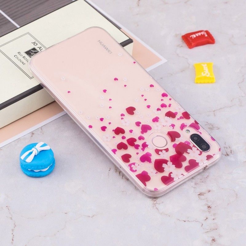 Cover Huawei P20 Lite Hjerteregn