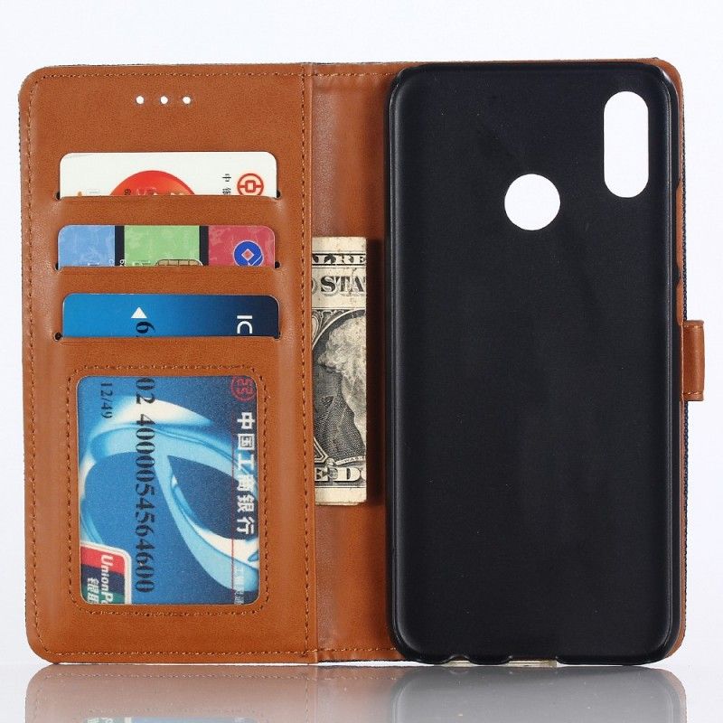 Flip Cover Huawei P20 Lite Mørkeblå To-Tone Flip